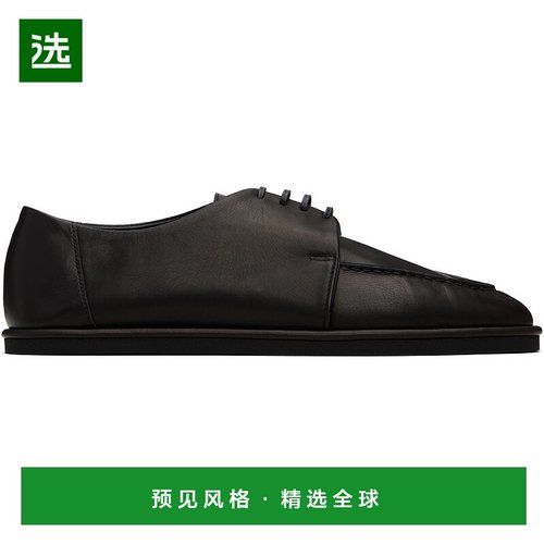 1h可退 香港直邮AURALEE 男士 黑色 Leather Lace-Up 德比鞋 A25A