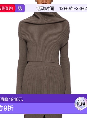 香港直邮rick owens 瑞克·欧文斯 女士 羊毛露肩毛衣 RO02E4675K