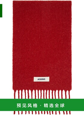 1h可退 香港直邮Jacquemus 男士 红色 The Carro 围巾 24HACU0057