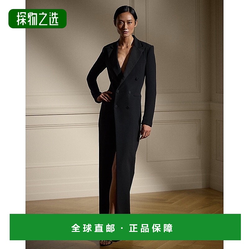 欧洲直邮RalphLauren拉夫劳伦 Kristian 真丝燕尾服连衣裙