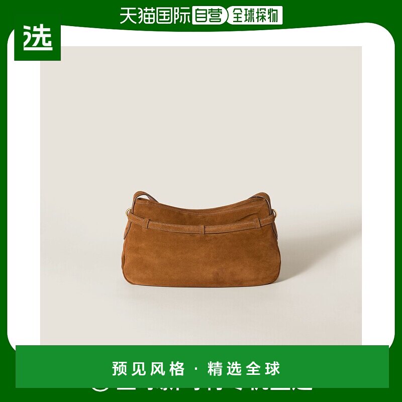 欧洲直邮MIU MIU (2025新品) 麂皮探险包斜挎包背包单肩包手提包