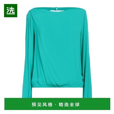 1h可退 香港直邮Patrizia Pepe 柏翠莎 佩佩 女士 上衣 green绿色