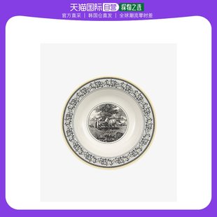 韩国直邮Villeroy&Boch唯宝复古盘子白色碗底田野图案精致20cm