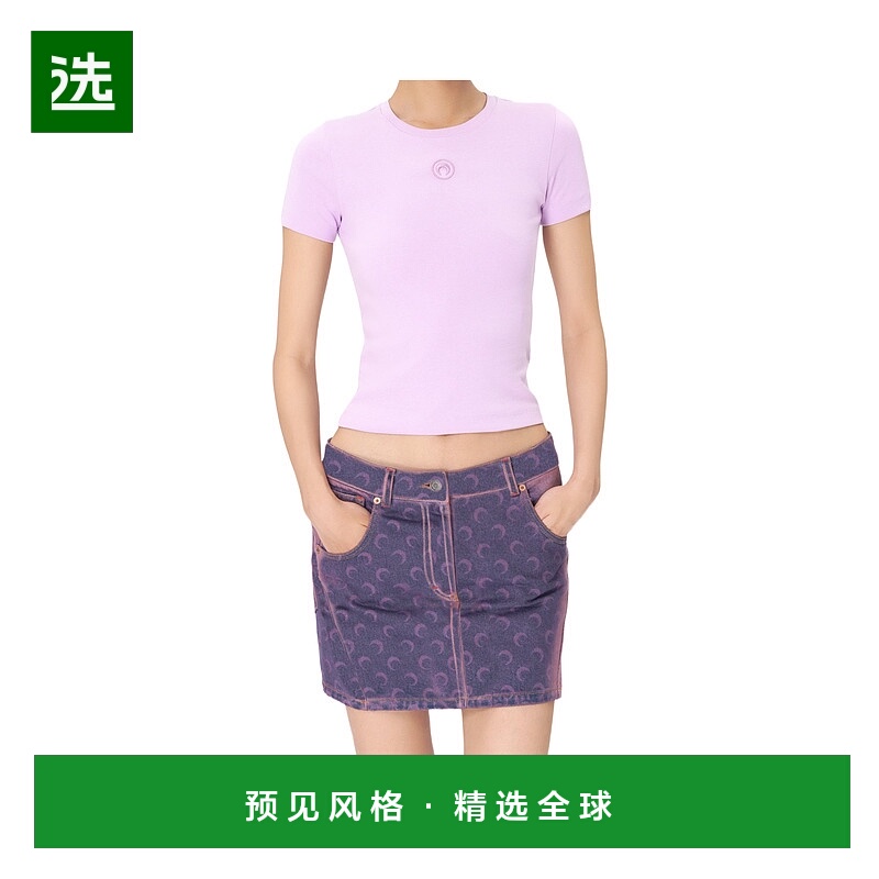 香港直邮Marine Serre 平纹针织T恤 WTT012ACJER0008