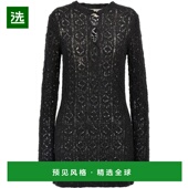 香港直邮LOULOU STUDIO 女士 1h可退 蕾丝缝线连衣裙 EVANBLACK