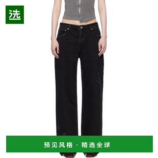 香港直邮KSUBI 女士休闲裤 WPS25DJ027BLACK SS2025 黑色