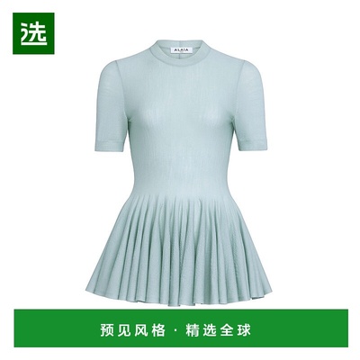 1h可退 香港直邮Alaïa 女士 收腰上衣 9H1235M922B 舒适时尚