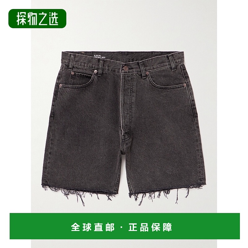 香港直邮Celine 思琳 男士 水洗色牛仔短裤 2N837947F