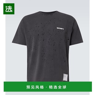 香港直邮Satisfy 男士 MothTech 棉质针织T恤 black黑色 舒适时尚