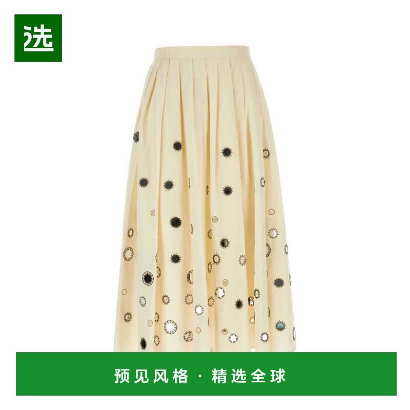 香港直邮Prada 普拉达 女士 褶皱半身裙 P173JRSOOO14I5a字裙