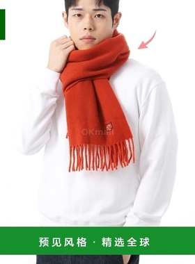 韩国直邮MAISON KITSUNE 狐狸头贴片围巾 (LM06201WA0018-M669)