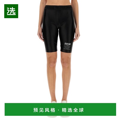 香港直邮Versace Jeans 范思哲 女士 徽标印花短裤 78HAC1A6J0223