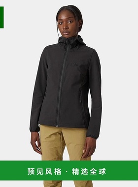 欧洲直邮Helly Hansen 女士黑色聚酯海丽汉森Cascade盾形夹克外套