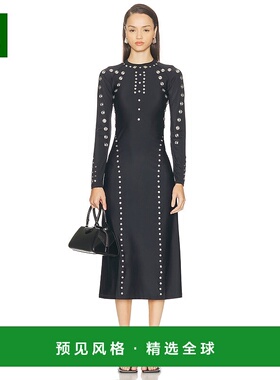 1h可退 香港直邮Coperni 女士 按扣连衣裙 COPR232F5021 black黑
