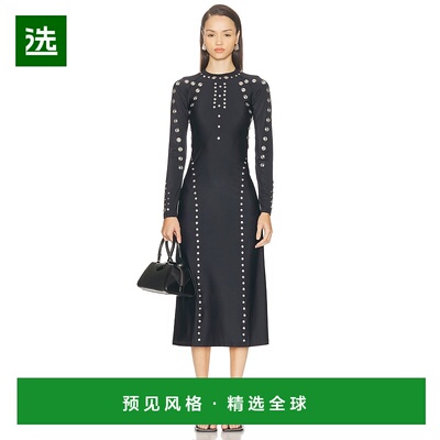 1h可退 香港直邮Coperni 女士 按扣连衣裙 COPR232F5021 black黑