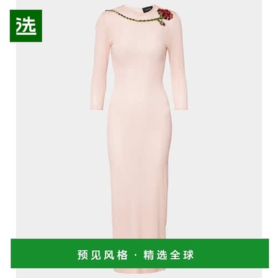 1h可退 香港直邮Simone Rocha 蒙娜·罗莎 女士 精饰网纱中长连衣