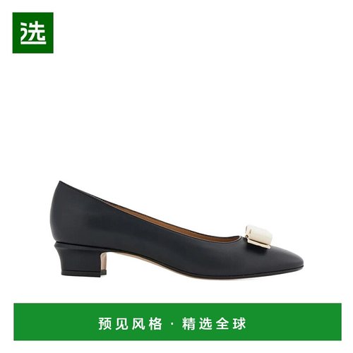 1h可退 香港直邮Salvatore Ferragamo Vara 方跟高跟鞋 01L410