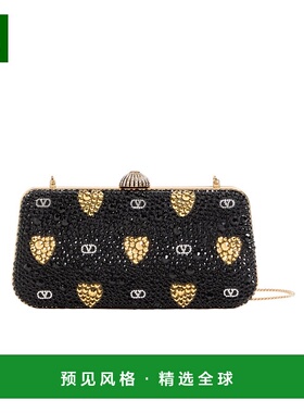 香港直邮Valentino 水钻 COUR DE CŒUR 图案单肩包 WB0S02WEY