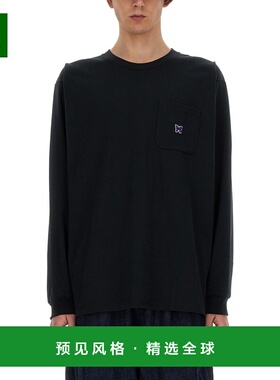 1h可退 香港直邮Needles 男士 带LogoT恤 OT261CBLACK black黑色