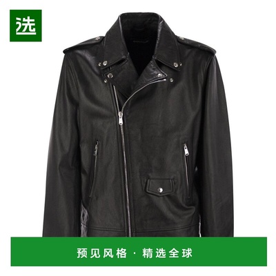 1h可退 香港直邮Dondup 男士 Nappa 機車夾克 UJ942PL0404UXXX