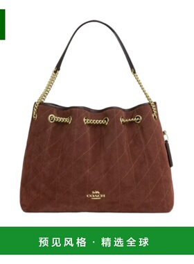 香港直邮COACH 女士斜挎包 CCZ80IMYEF SS2024 红色 绗缝单肩包