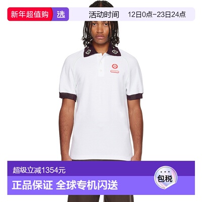 1h可退 香港直邮Casablanca 男士 白色 Polo 衫 MAW25JTP43501