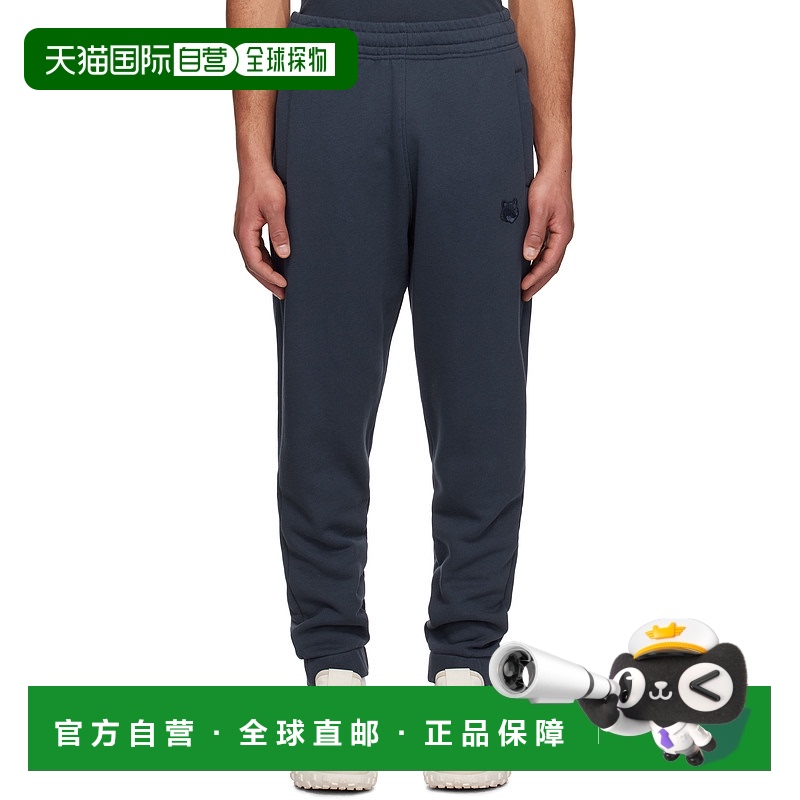 1h可退 香港直邮MAISON KITSUNE 男士 海军蓝 Bold Fox Head Patc