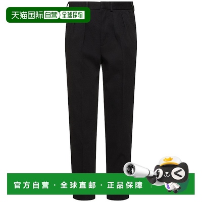 1h可退 香港直邮Tom Ford 汤姆·福特 男士 棉质华达呢双褶裤子