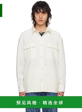 香港直邮Valentino 华伦天奴 男士 灰白色翻领衬衫 4V3CIN628EJ