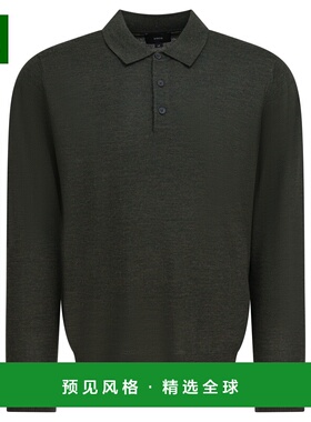 香港直邮VINCE 男士衬衫 M05196453A593DLF AW2025 灰色 Merino w