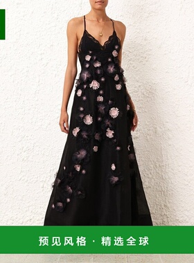 香港直邮Zimmermann MATCHMAKER 雏菊吊带连衣裙长裙 9290DMAT