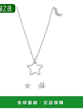 香港直邮Coach 星星耳钉和项链套装 518490