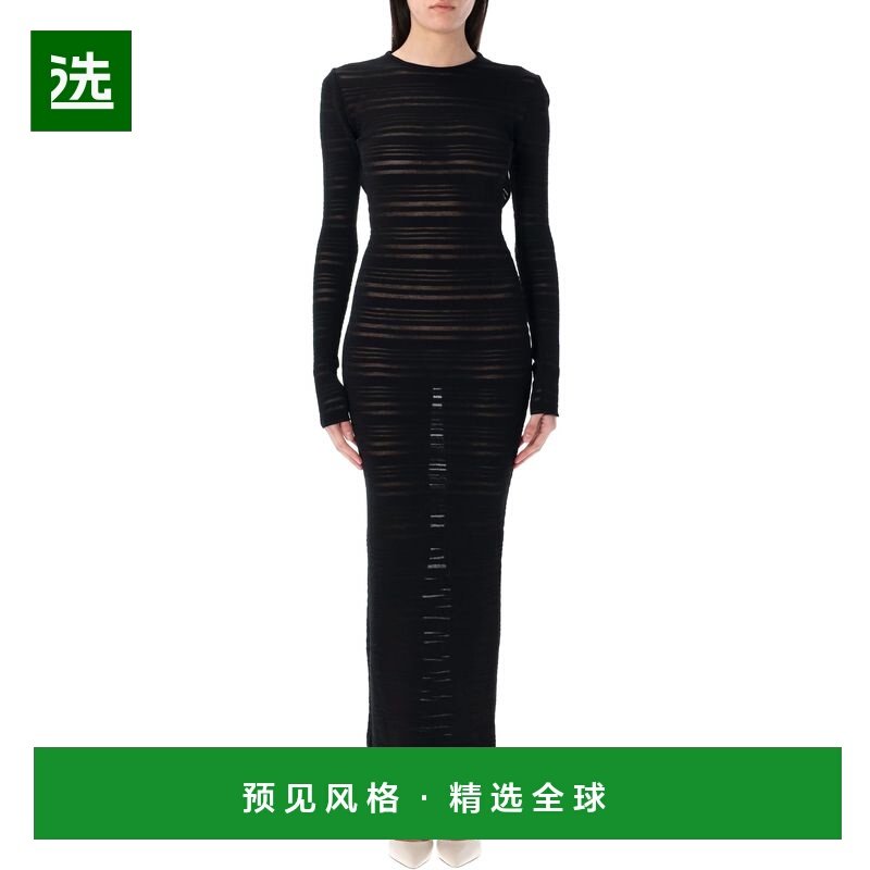 1h可退 香港直邮ANDREĀDAMO 女士 长款条纹透视连衣裙 PS25104010,女装/女士精品,连衣裙,淘宝优惠券,粉丝福利购,淘宝优惠卷