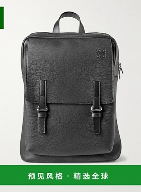 1h可退 香港直邮LOEWE 罗意威 男士 军装风格全粒面皮革背包 B553