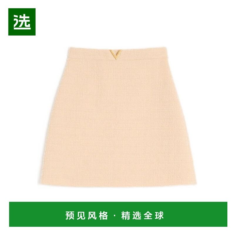 香港直邮VALENTINO 女士半身裙 BRAEH09VMET5 SS2026 浅棕色 羊毛,女装/女士精品,半身裙,淘宝优惠券,粉丝福利购,淘宝优惠卷