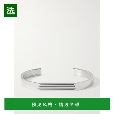 1h可退 香港直邮Le Gramme 男士 Godron 21g 再生纯银手镯 carpop