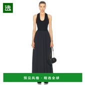 香港直邮ST.AGNI 女士 深V领连衣裙 1h可退 S24912BLK black黑色