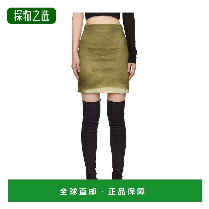 香港直邮Rick Owens Drkshdw Porterville牛仔半身裙 DS02D2346HS