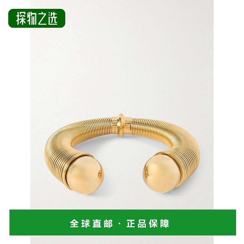 香港直邮Alaïa 女士 球形镀金手镯 AA2B185LA042