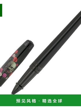 欧洲直邮S.T.Dupont法国都彭 男女通用黑色铝Memento Mori 滚