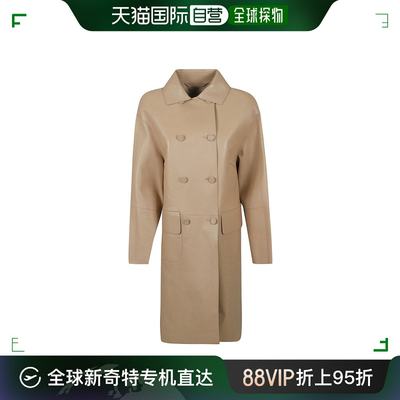 香港直邮Ermanno Scervino 双排扣长大衣 D420D314OBJ