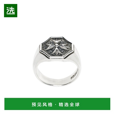 香港直邮Emanuele Bicocchi 男士戒指 MLA1SILVER CO 色 徽章图章