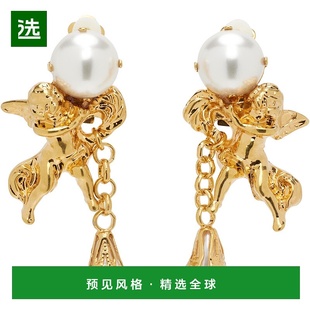 女士 巴尔曼 Agnes Baroque 夹扣 1h可退 Brass 香港直邮Balmain