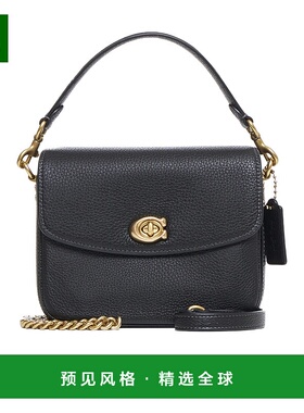 香港直邮Coach蔻驰 女包包 翻盖单肩包 CV437B4BK新款斜挎包