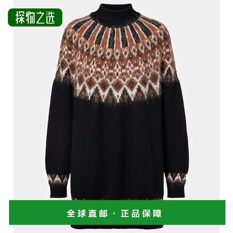 香港直邮Staud 女士 Liza 'Fair Isle' 羊毛混纺针织连衣裙
