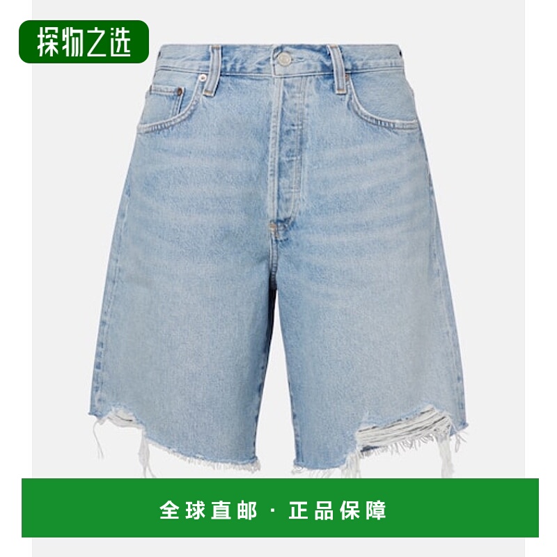 香港直邮AGOLDE 女士 Indra 牛仔短裤 blue蓝色 舒适时尚