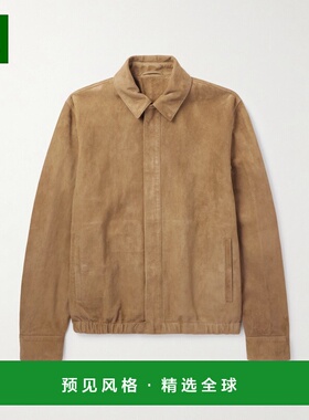 1h可退 香港直邮VALSTAR 男士 Roy 绒面革宽身束腰夹克 407AF291V