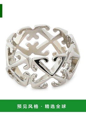 1h可退 香港直邮off-white 男士 银色 Arrow 戒指 OMOC07BC99MET0