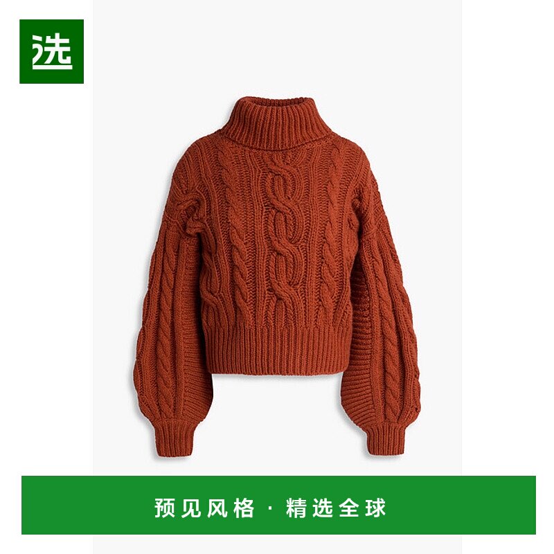 1h可退 香港直邮ZIMMERMANN 女士 粗线针织羊毛高领毛衣 0181TF24