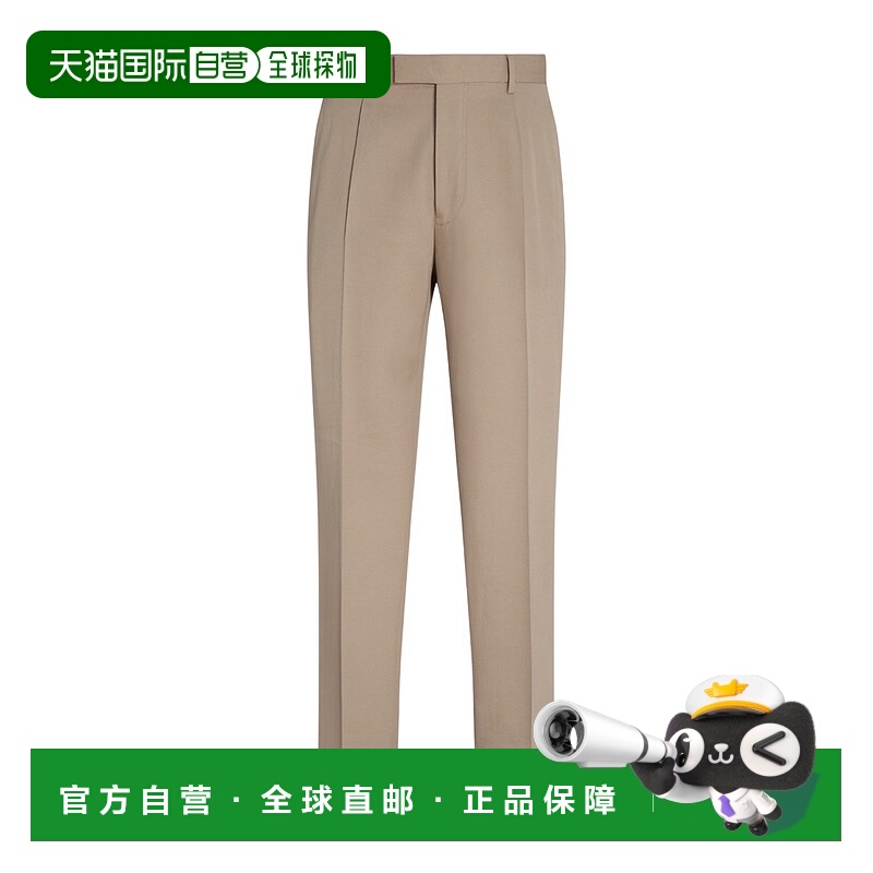 香港直邮Zegna 腰带环休闲裤 UGI04A2TP45